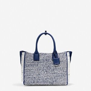 Elegant Blue and White Tote Bag